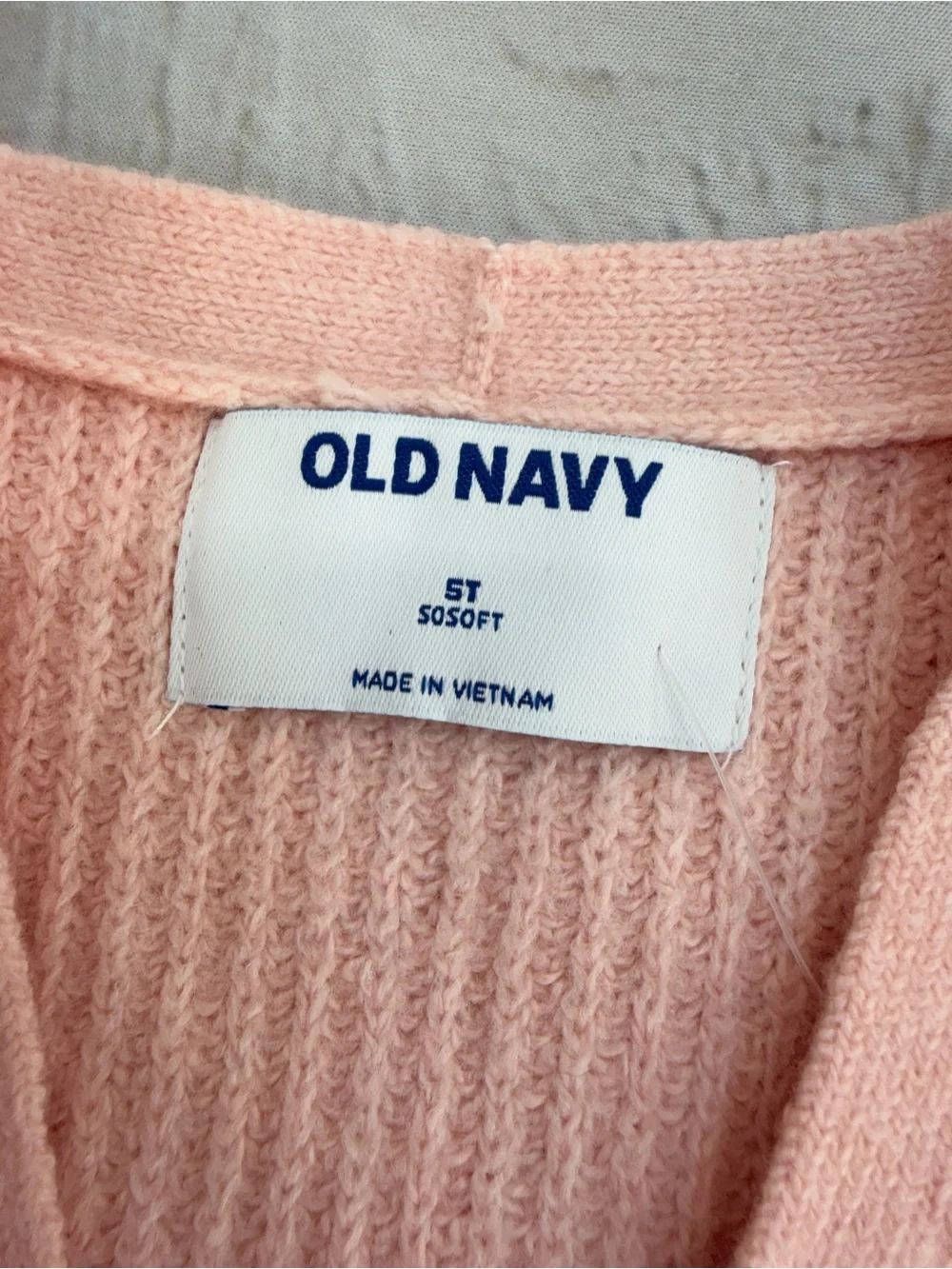 Old Navy Toddler Girls Pink Open Front Cardigan Sweater Size 5T NWT